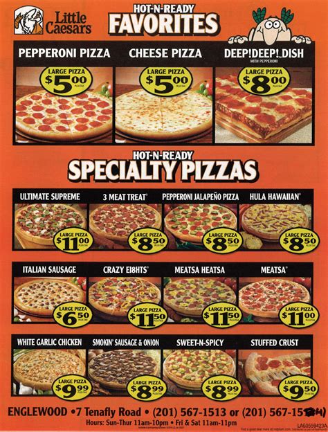 little caesars menu